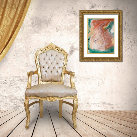 Coralline I Gold Ornate Wood Framed Art Print with Double Matting by Ludwig, Alicia