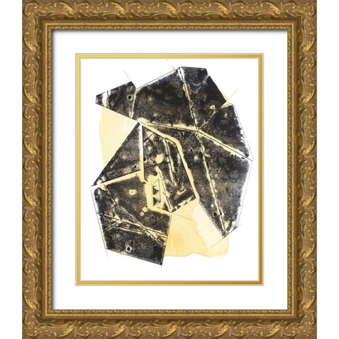 Paloma Abstract II Gold Ornate Wood Framed Art Print with Double Matting by Delamater, Rob