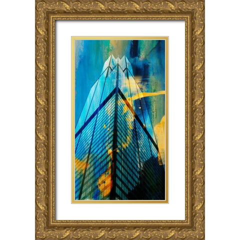 Sears Building, Chicago Gold Ornate Wood Framed Art Print with Double Matting by Jasper, Sisa