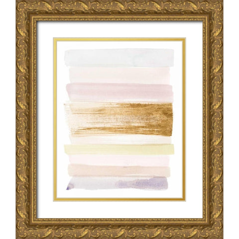 Pastel Sweep II Gold Ornate Wood Framed Art Print with Double Matting by Popp, Grace