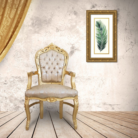 Dancing Palm I Gold Ornate Wood Framed Art Print with Double Matting by Popp, Grace