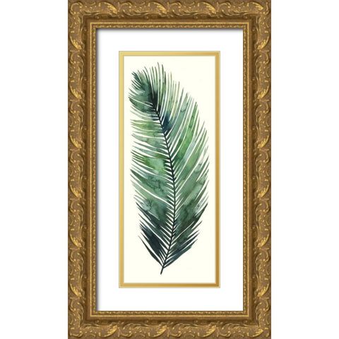 Dancing Palm I Gold Ornate Wood Framed Art Print with Double Matting by Popp, Grace