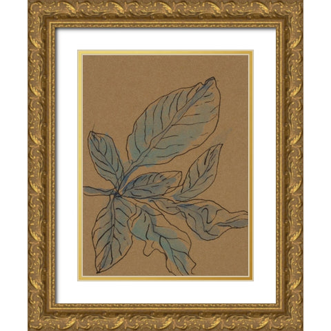 Little Plants of Big Sur XIII Gold Ornate Wood Framed Art Print with Double Matting by Delamater, Rob