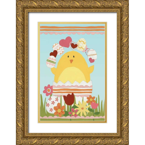 Easter Sweeties I Gold Ornate Wood Framed Art Print with Double Matting by Vess, June Erica
