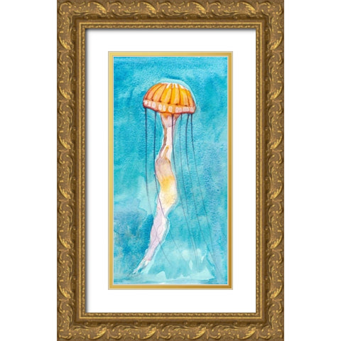 Nettle I Gold Ornate Wood Framed Art Print with Double Matting by Ludwig, Alicia