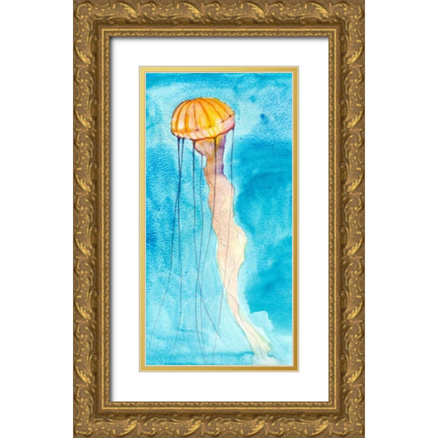 Nettle II Gold Ornate Wood Framed Art Print with Double Matting by Ludwig, Alicia