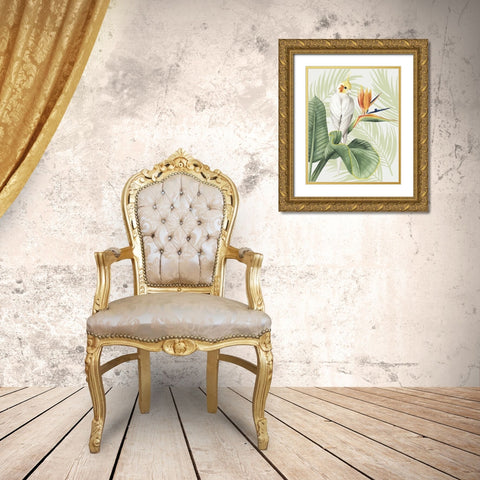 Avian Paradise II Gold Ornate Wood Framed Art Print with Double Matting by Popp, Grace