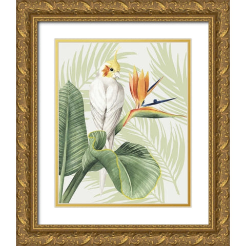 Avian Paradise II Gold Ornate Wood Framed Art Print with Double Matting by Popp, Grace