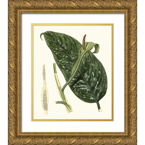 Grand Foliage I Gold Ornate Wood Framed Art Print with Double Matting by Vision Studio
