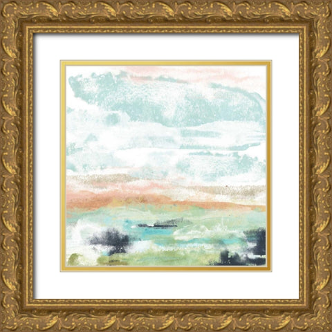 Mesa Vista II Gold Ornate Wood Framed Art Print with Double Matting by Vess, June Erica