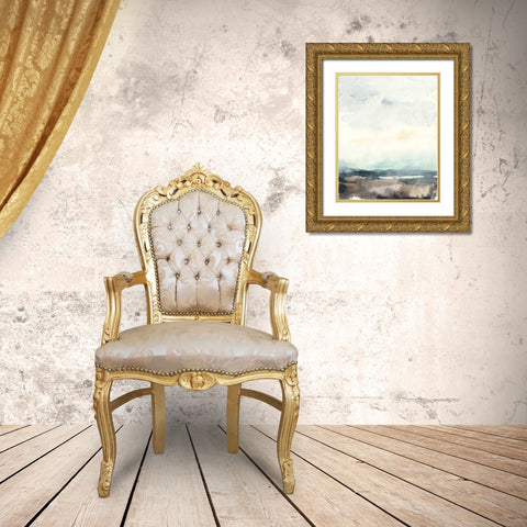 Tidal Horizon I Gold Ornate Wood Framed Art Print with Double Matting by Vess, June Erica