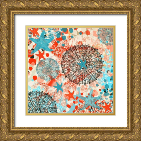 Exotic Sea Life IV Gold Ornate Wood Framed Art Print with Double Matting by Orlov, Irena