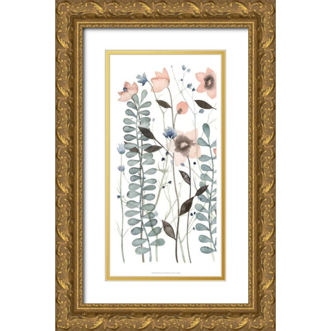 Ethereal Triptych I Gold Ornate Wood Framed Art Print with Double Matting by Popp, Grace