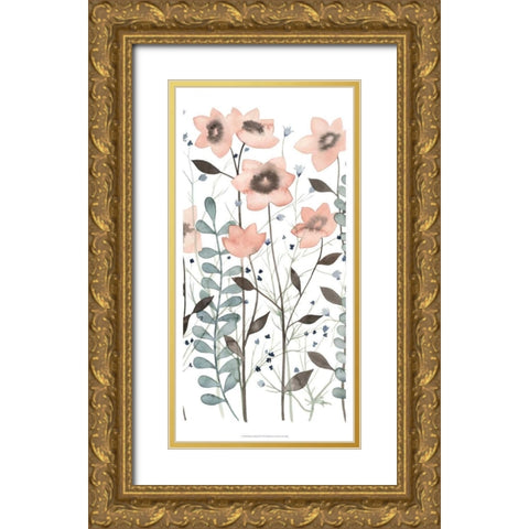 Ethereal Triptych II Gold Ornate Wood Framed Art Print with Double Matting by Popp, Grace