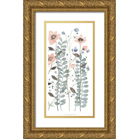 Ethereal Triptych III Gold Ornate Wood Framed Art Print with Double Matting by Popp, Grace