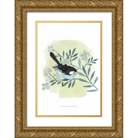 Feathered Friends I Gold Ornate Wood Framed Art Print with Double Matting by Popp, Grace
