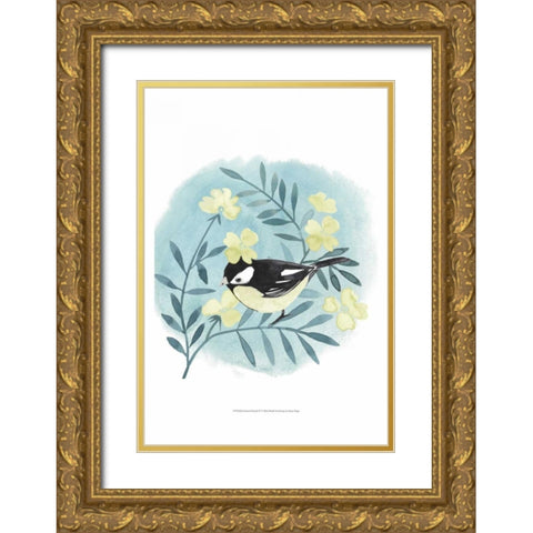 Feathered Friends IV Gold Ornate Wood Framed Art Print with Double Matting by Popp, Grace