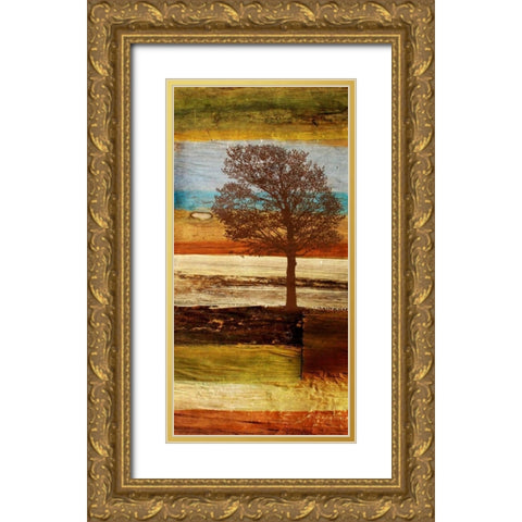 Fall Colors I Gold Ornate Wood Framed Art Print with Double Matting by Orlov, Irena