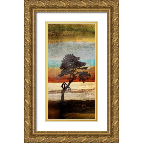 Fall Colors II Gold Ornate Wood Framed Art Print with Double Matting by Orlov, Irena