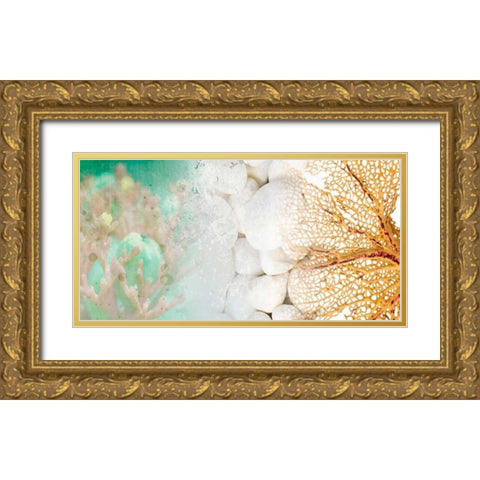Serene Photo Collage III Gold Ornate Wood Framed Art Print with Double Matting by Orlov, Irena