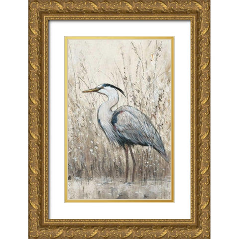Hunt in Shallow Waters II Gold Ornate Wood Framed Art Print with Double Matting by OToole, Tim