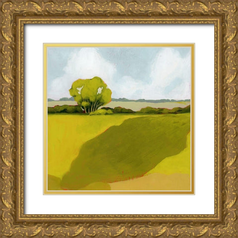 Sunkissed Solitude I Gold Ornate Wood Framed Art Print with Double Matting by Popp, Grace