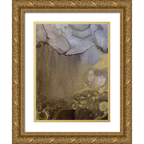 Amethyst and Umber I Gold Ornate Wood Framed Art Print with Double Matting by Borges, Victoria