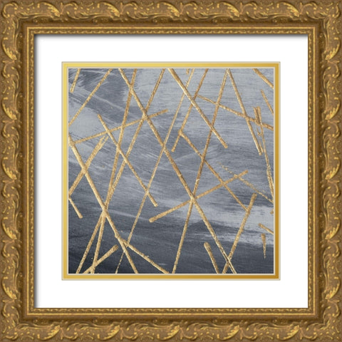 Gold Matrix Gold Ornate Wood Framed Art Print with Double Matting by Stramel, Renee W.