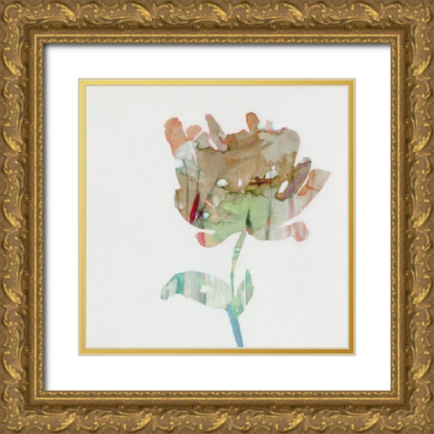 Modern Bloom I Gold Ornate Wood Framed Art Print with Double Matting by Stellar Design Studio