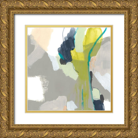 Flow Form I Gold Ornate Wood Framed Art Print with Double Matting by Vess, June Erica
