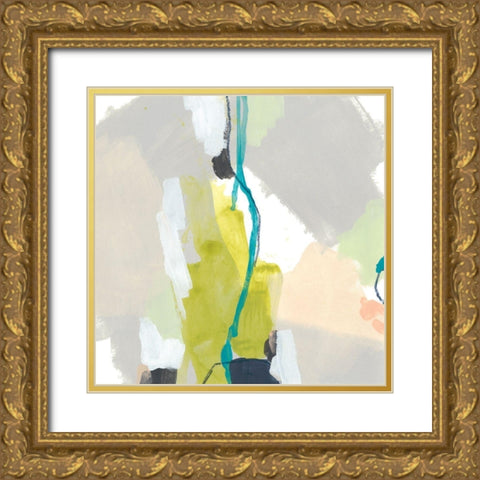 Flow Form II Gold Ornate Wood Framed Art Print with Double Matting by Vess, June Erica