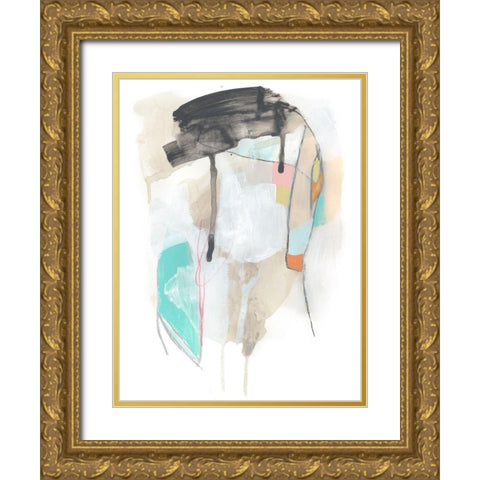 Whisk II Gold Ornate Wood Framed Art Print with Double Matting by Vess, June Erica
