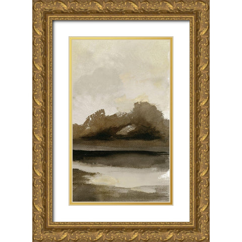 Transitioning Landscape II Gold Ornate Wood Framed Art Print with Double Matting by Stellar Design Studio