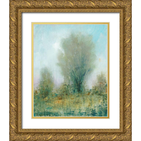 Arbor II Gold Ornate Wood Framed Art Print with Double Matting by OToole, Tim