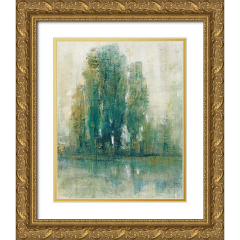 Spring Paysage I Gold Ornate Wood Framed Art Print with Double Matting by OToole, Tim