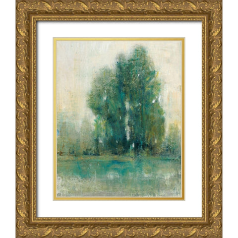 Spring Paysage II Gold Ornate Wood Framed Art Print with Double Matting by OToole, Tim