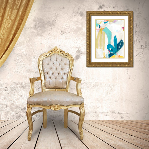 Mosaic Dream I Gold Ornate Wood Framed Art Print with Double Matting by Vess, June Erica