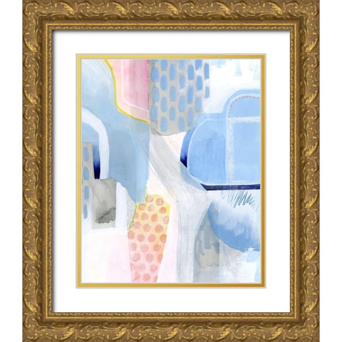 Cumulus Current I Gold Ornate Wood Framed Art Print with Double Matting by Popp, Grace