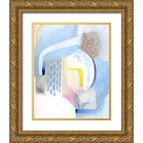 Cumulus Current II Gold Ornate Wood Framed Art Print with Double Matting by Popp, Grace