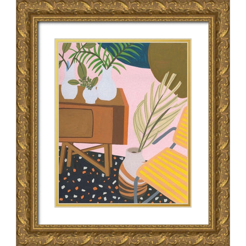 Portrait of Home IV Gold Ornate Wood Framed Art Print with Double Matting by Wang, Melissa