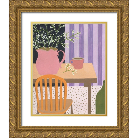 Portrait of Home VI Gold Ornate Wood Framed Art Print with Double Matting by Wang, Melissa