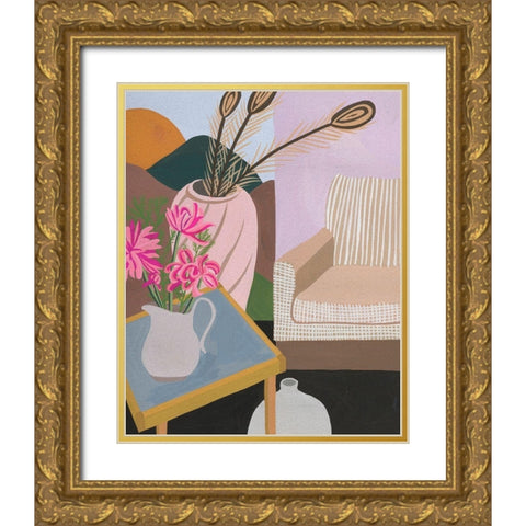Portrait of Home VIII Gold Ornate Wood Framed Art Print with Double Matting by Wang, Melissa