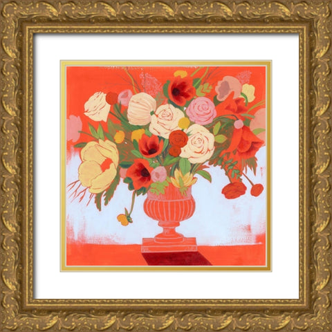 Blossoms on Fire II Gold Ornate Wood Framed Art Print with Double Matting by Popp, Grace