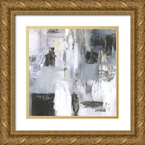 Cinder Composition II Gold Ornate Wood Framed Art Print with Double Matting by Borges, Victoria