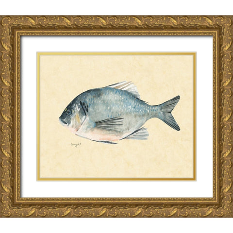 Catch of the Day I Gold Ornate Wood Framed Art Print with Double Matting by Scarvey, Emma