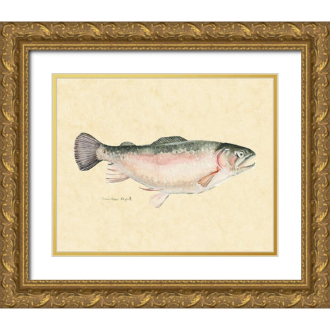Catch of the Day III Gold Ornate Wood Framed Art Print with Double Matting by Scarvey, Emma