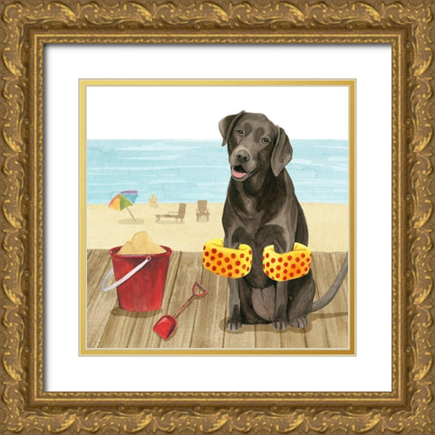 Lets Go for a Boardwalk II Gold Ornate Wood Framed Art Print with Double Matting by Popp, Grace
