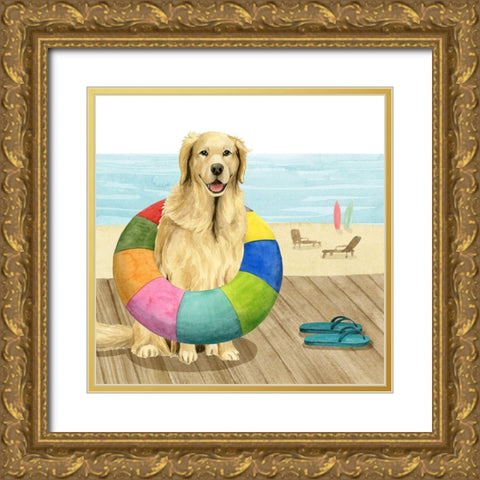 Lets Go for a Boardwalk III Gold Ornate Wood Framed Art Print with Double Matting by Popp, Grace