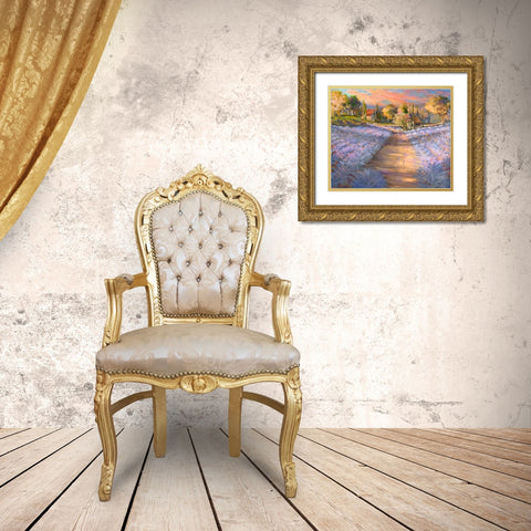 Tranquil Wine Country I Gold Ornate Wood Framed Art Print with Double Matting by Kiggins, Debbie