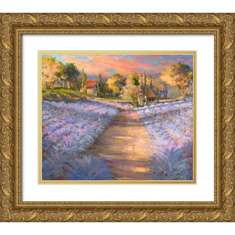 Tranquil Wine Country I Gold Ornate Wood Framed Art Print with Double Matting by Kiggins, Debbie
